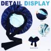 Beaupretty Hair Bonnet for Sleeping, Bonnet With Tie Band Adjustable Silk Scrunchies Sleep Cap Women Men Hair Care view 4