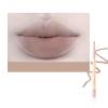 1 PC Fidoo Double Ends Lip Liner, 3 in 1 Velvet Smooth Lipstick With Sponge Brush & Built-in Sharpener, Silky Creamy Nude Brown Color Matte Lip Liner (05#, 0.2g) view 2