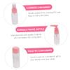 Baluue 1set Travel Lotion Bottle Set Portable Containers for Liquids for Skincare Makeup and Travel Essentials Pink view 3