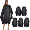 Black Professional Barber Cape Waterproof Hair Salon Cape with Metal Snap Closure Hair Cutting Cape (Black, 5 Pack) view 1
