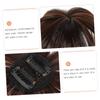 Outanaya Hair Bangs Piece for Women Seamless Straight Clip Bangs Extension Natural Brown Hair Replacement Piece Easy to Use for Face Shapes view 3