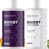 BOOST Biotin Hair Oil plus Advanced Biotin Shampoo and Conditioner Set - Hair Thickening Oil with Castor and Rosemary plus Volumizing Biotin Shampoo for Men and Women Bundle view 2