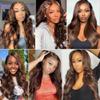 Chocolate Brown Body Wave Bundles Color 4 Human Hair Brown Body Wave Bundles 22 24 26 inch Double Weft Brazilian Dark Brown Human Hair Extensions Silky Soft for Black Women view 2