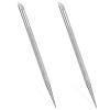 2Pcs Nail Cleaning Cuticle Stick Stainless Steel Cuticle Pusher Remover Dead Skin Polish Peeler Cutter Professional Pedicure Nail Art Care Portable Nail Cleaner for Fingernails Toenails Manicure view 1