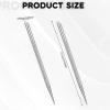 2Pcs Nail Cleaning Cuticle Stick Stainless Steel Cuticle Pusher Remover Dead Skin Polish Peeler Cutter Professional Pedicure Nail Art Care Portable Nail Cleaner for Fingernails Toenails Manicure view 2
