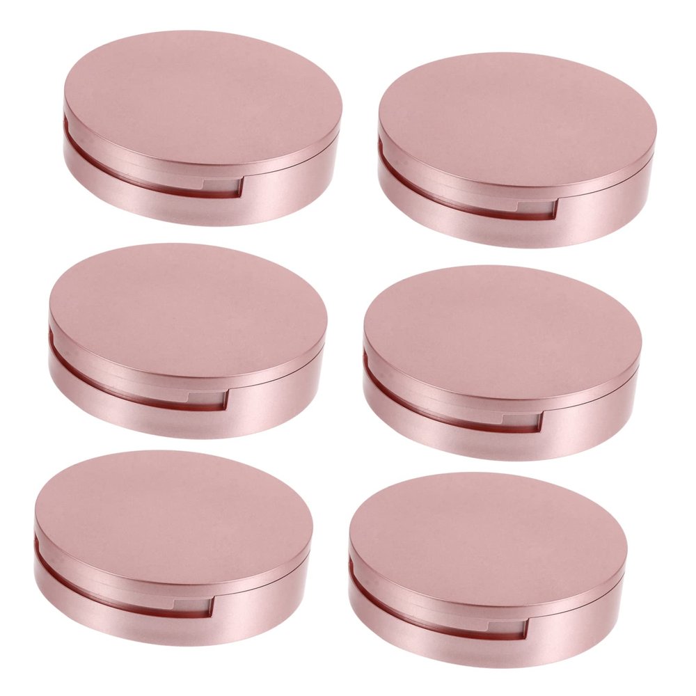 Baluue 6pcs Round Eyelash Packaging Box with Mirror Durable Eyelash Storage Case for Makeup Lovers Beauty Salons Effortlessly