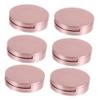 Baluue 6pcs Round Eyelash Packaging Box with Mirror Durable Eyelash Storage Case for Makeup Lovers Beauty Salons Effortlessly view 1