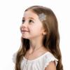 12PCS Rhinestone Snowflake Hair Clips, Mini Pearl Hair Barrettes, Christmas Hair Clips for girls, Small Silver Metal Alligator Clips for Long Thick Hair Christmas Snowflake Hair Accessories for Women view 4