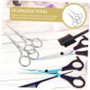 minkissy 2pcs Women's Eyebrow Scissors Hair Cutting Scissors Professional for Nose Eyebrow Beard Trimming view 3