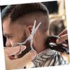 minkissy 2pcs Women's Eyebrow Scissors Hair Cutting Scissors Professional for Nose Eyebrow Beard Trimming view 4