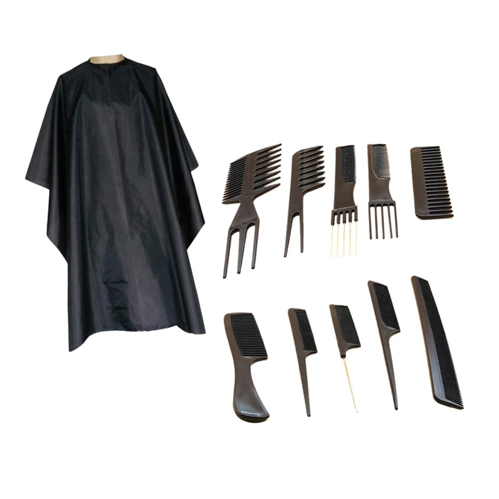 SKISUNO Men's Hair Cutting Kit Set Barber Tool Scissors Comb Brush Styling Tools Hairdressing Scissors Kit