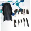 SKISUNO Men's Hair Cutting Kit Set Barber Tool Scissors Comb Brush Styling Tools Hairdressing Scissors Kit view 2