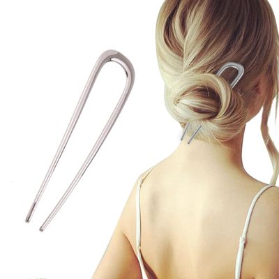 2024 NEW French Hair Pin for Women - U Shaped Metal Vintage Hair Sticks for Hairstyle (A2)