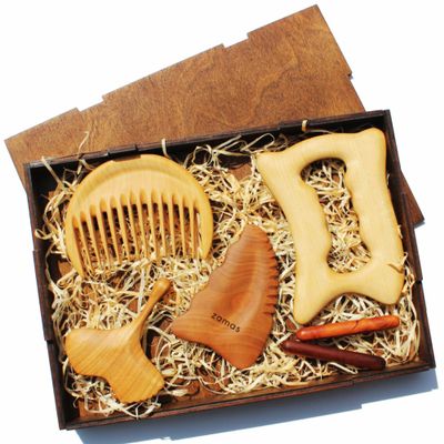 Custom Wooden Gua Sha Set for Face, Neck, and Body Perfect Personalized Gift for Relaxa Scalp Massager Anniversary Gift Unique Gift Personalized Gift for Wife Gua Sha Tools Set Scraping Massage Tool