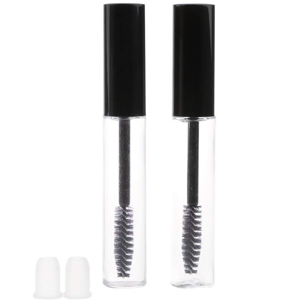 Acrylic Mascara Tube Cosmetic Container Eyelash Bottle Travelable Refillable 7Ml 2 Bottle Set Durability Stylish