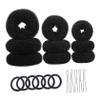 Baluue Hair Set 3 Sets of U-shaped Clips Hair Donut Bun Makers Elastic Bands Hair Bun for Styling Tool view 1