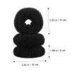 Baluue Hair Set 3 Sets of U-shaped Clips Hair Donut Bun Makers Elastic Bands Hair Bun for Styling Tool view 2