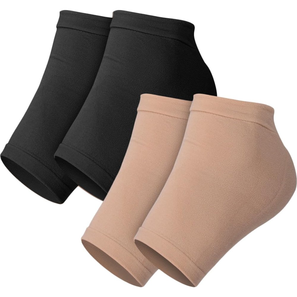 HONMEET Replaceable Heel Socks for Men Women Breathable Foot Buffer Silicone Cover Relief for Dry Bruised Heels Washable Reusable