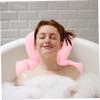Anneome Bath Pillow for Bathtub Ergonomic Neck and Back Support Quick Dry Material for Comfortable Relaxation Any Tub Cherry view 4