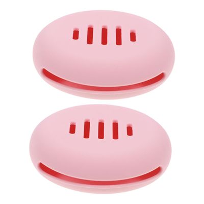 FRCOLOR 2pcs Makeup Blender Sponge Holder Beauty Sponge Holder Silicone Makeup Storage Case Travel Case Organized Beauty