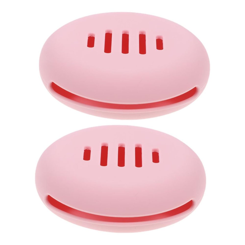 FRCOLOR 2pcs Makeup Blender Sponge Holder Beauty Sponge Holder Silicone Makeup Storage Case Travel Case Organized Beauty