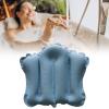 Fxzqgnh Inflatable Bath Pillow, Quick-Drying Bath Pillow, Non-Slip Bath Cushion for Swimming Pool, Bathroom, Home, SPA, Blue view 3