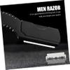 WOONEKY 2pcs Men Beard Trimmer Razor Vintage Style Practical and Compact Non-slip Handle for Barbers view 4