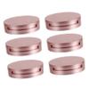 Baluue 5pcs Double Layer Eyelash Case Box Mirror Round Rose Gold Design for Organizing Faux Lashes Travel Storage for Women Includes Lash Holder and Paper Cards view 1