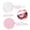 Baluue 5pcs Double Layer Eyelash Case Box Mirror Round Rose Gold Design for Organizing Faux Lashes Travel Storage for Women Includes Lash Holder and Paper Cards view 3