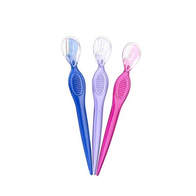 NOLITOY 3pcs Stainless Steel Eyebrow Razors for Women Brow Trimmer Beauty Makeup Tools Portable for Travel
