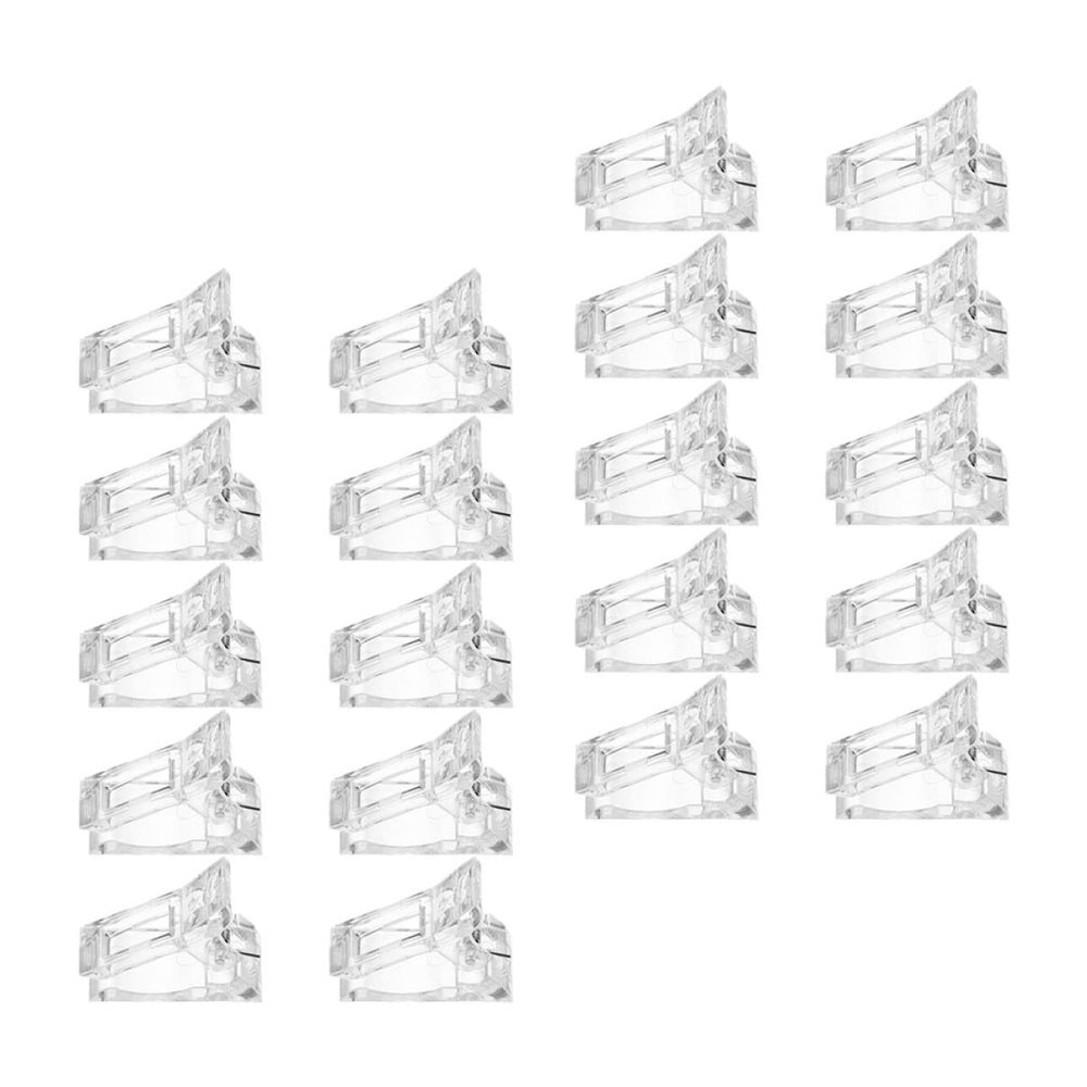 20Pcs Plastic Nail Extension Clips for Nails and DIY Manicure