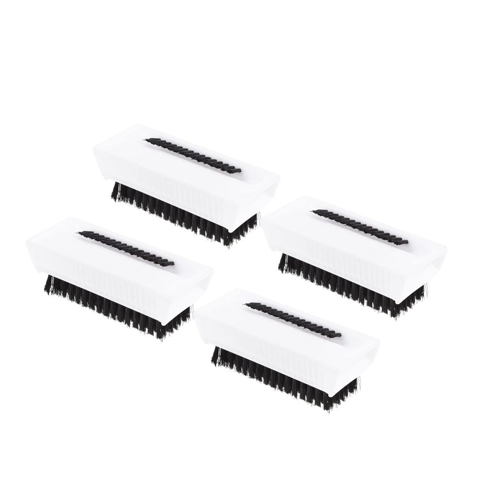 HAPINARY 4pcs Fingernail Scrubbers Hand Cleaning Brush Nail Scrub Nail Brush for Grout Easy to Carry Store Soft Bristles Abs Material