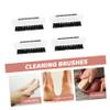 HAPINARY 4pcs Fingernail Scrubbers Hand Cleaning Brush Nail Scrub Nail Brush for Grout Easy to Carry Store Soft Bristles Abs Material view 4