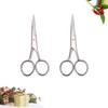 NOLITOY 2 Pcs Men's Stainless Steel Grooming Scissors Trimmers for Hair Cutting Beard Styling Barber Shop Home Diy view 2