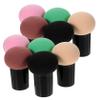 Baluue Foundation Sponge for Liquid Makeup 10pcs Mushroom Foundation Sponge Puff Wet Powder Puff Clean Grip Handle view 1