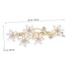 Baluue 2pcs Pearl Floral Hairpins Elegant Bridal Hair Accessories for Weddings Parties Daily Wear Delicate Pearl Design for Women and Girls view 4