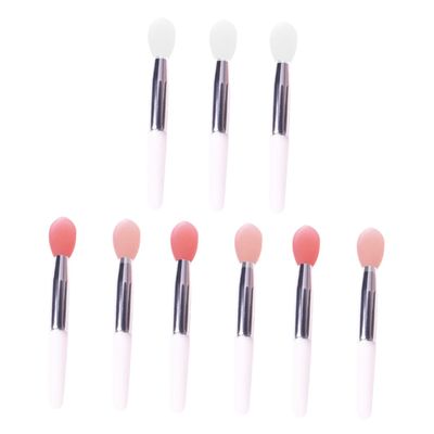 Baluue 9pcs Silicone Lip Brush for Makeup Application Professional Lip Brush for Home Salon Use Travel-friendly Design Suitable for Beginners and Experts