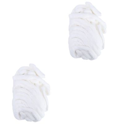 Mikinona 2rolls Pure Cotton Strips for Salon Use Absorbent and Soft Disposable Hair Treatment Strips for Beauty and Makeup Applications