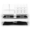 Baluue 1pc Desktop Makeup Organizer Box Storage Holder Drawer for Cosmetics Beauty Supplies and Vanity Bathroom and Bedroom view 1