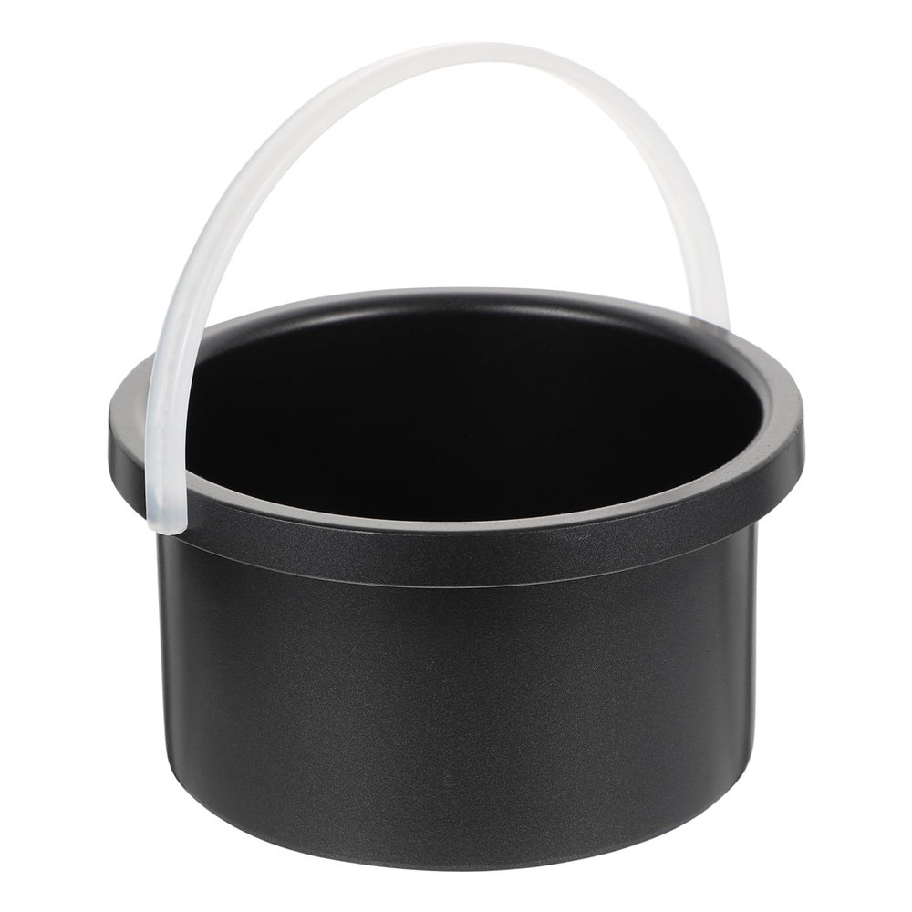 FOYTOKI 1pc Wax Melting Inner Pot Black Aluminum Bowl for Hair Removal High Temperature Resistant Wax Melting Tool Convenient Container for Types