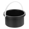 FOYTOKI 1pc Wax Melting Inner Pot Black Aluminum Bowl for Hair Removal High Temperature Resistant Wax Melting Tool Convenient Container for Types view 1