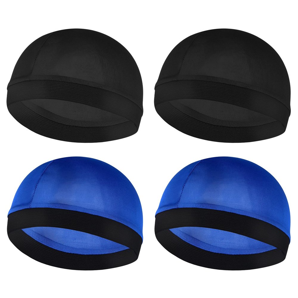 Silky Bonnet for Men, Wave Cap Satin Silk Hair Bonnet for Sleep, Durags Elastic Band Wave Caps for 360 540 720 Waves, Compression Sleeping Shower Caps Silk Hair Wrap for Men Women (Headsize 20-22In)