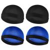 Silky Bonnet for Men, Wave Cap Satin Silk Hair Bonnet for Sleep, Durags Elastic Band Wave Caps for 360 540 720 Waves, Compression Sleeping Shower Caps Silk Hair Wrap for Men Women (Headsize 20-22In) view 1