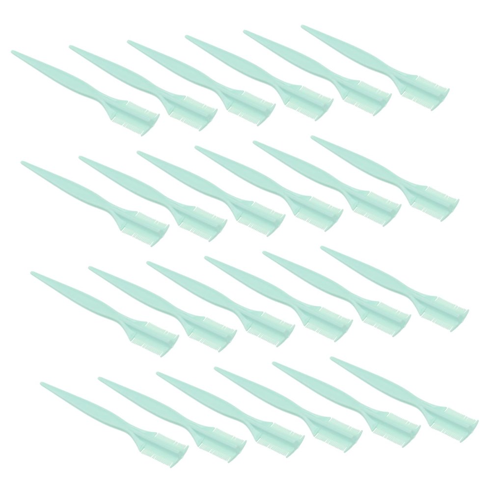 Baluue 50pcs Eyelash Combs and Shaping Tools Portable Eyebrow Separator for Grooming Lashes and Hair Fine Workmanship for Use Random Colors