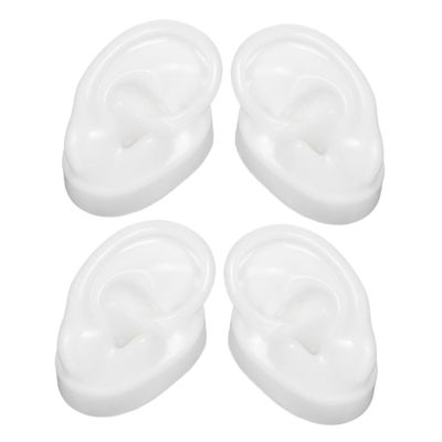 FOMIYES 2pair Professional Piercing Practice Ear Model Silicone Training for Ear Piercing Professionals