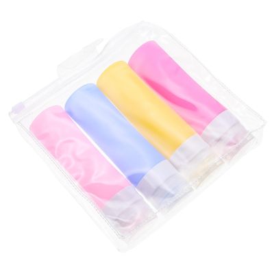 SOESFOUFU Travel Containers Silicone Dispensing Bottles Bathroom Accessories for Toiletries Portable Travel Bottles for Lotion