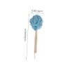 Healeved Bath Brush Set of 2 Long Handle Scrub Brush for Shower Wooden Material Back Cleaning Tools Bathing Flowers view 2