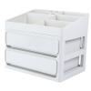 Baluue 1pc Creative Capacity Makeup Organizer Chic Multi-drawer Cosmetics Storage Case for Home Vanity Plastic Design for Easy Organization view 1