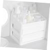 Baluue 1pc Creative Capacity Makeup Organizer Chic Multi-drawer Cosmetics Storage Case for Home Vanity Plastic Design for Easy Organization view 2