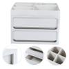 Baluue 1pc Creative Capacity Makeup Organizer Chic Multi-drawer Cosmetics Storage Case for Home Vanity Plastic Design for Easy Organization view 3